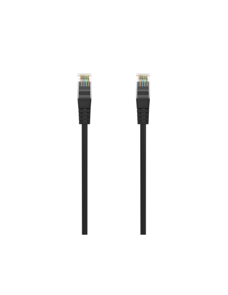 AISENS Cable de Red Latiguillo RJ45 LSZH Cat.6A 500 Mhz UTP AWG24, Negro, 30CM