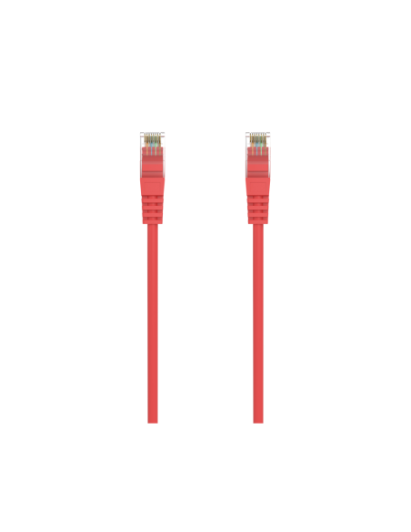 AISENS Cable de Red Latiguillo RJ45 LSZH Cat.6A 500 Mhz UTP AWG24, Rojo, 2.0M