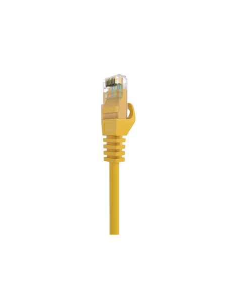 AISENS Cable de Red Latiguillo RJ45 LSZH Cat.6A 500 Mhz UTP AWG24, Amarillo, 0.5M