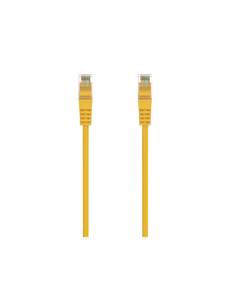 AISENS Cable de Red Latiguillo RJ45 LSZH Cat.6A 500 Mhz UTP AWG24, Amarillo, 2.0M