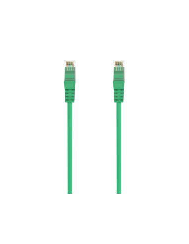 AISENS Cable de Red Latiguillo RJ45 LSZH Cat.6A 500 Mhz UTP AWG24, Verde, 0.5M