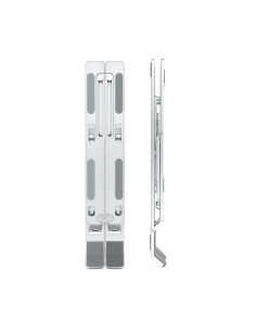 TooQ Soporte Elevador para Portátiles, Tablets, Móviles y Libros, Plata 2