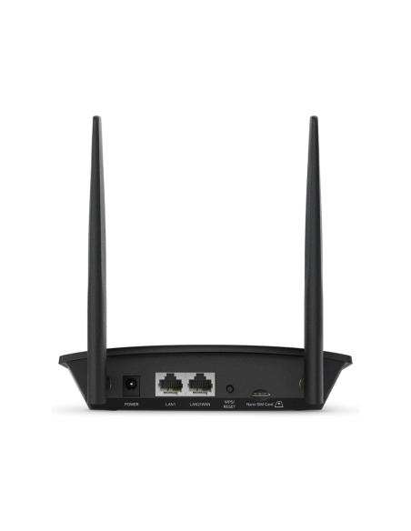 TP-Link TL-MR100 router inalámbrico Ethernet rápido Banda única (2,4 GHz) 4G Negro