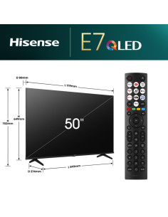 Hisense 50E77NQ 127 cm (50") 4K Ultra HD Smart TV Wifi Negro 350 cd / m² 2