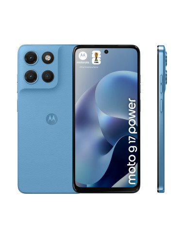 Motorola moto g17 power 17,1 cm (6.72") Ranura híbrida Dual SIM Android 15 USB Tipo C 4 GB 256 GB 6000 mAh Azul