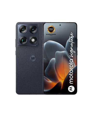 Motorola signature 17,2 cm (6.78") SIM doble Android 16.0 5G USB Tipo C 16 GB 512 GB 5200 mAh Azul oscuro