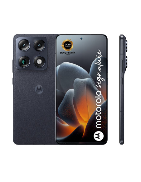 Motorola signature 17,2 cm (6.78") SIM doble Android 16.0 5G USB Tipo C 16 GB 512 GB 5200 mAh Azul oscuro