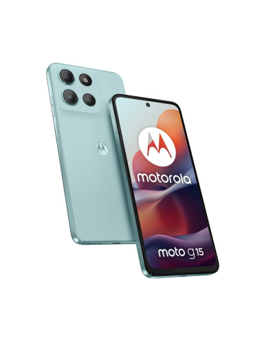 Motorola moto g15 17,1 cm (6.72") SIM doble Android 15 4G USB Tipo C 8 GB 512 GB 5200 mAh Azul claro