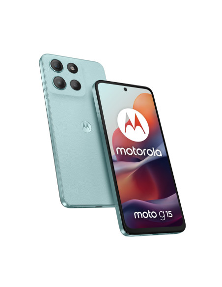 Motorola moto g15 17,1 cm (6.72") SIM doble Android 15 4G USB Tipo C 8 GB 512 GB 5200 mAh Azul claro