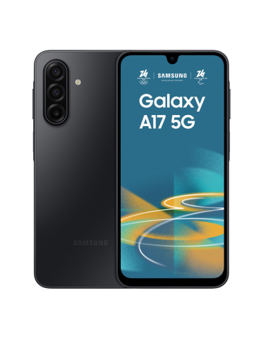 Samsung Galaxy A17 5G 17 cm (6.7") Ranura híbrida Dual SIM Android 15 USB Tipo C 4 GB 128 GB 5000 mAh Negro