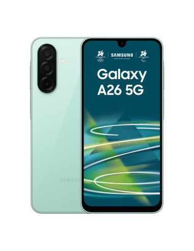 Samsung Galaxy A26 17 cm (6.7") Ranura híbrida Dual SIM Android 15 5G USB Tipo C 6 GB 128 GB 5000 mAh Color menta