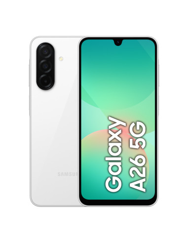 Samsung Galaxy A26 17 cm (6.7") Ranura híbrida Dual SIM Android 15 5G USB Tipo C 6 GB 128 GB 5000 mAh Blanco