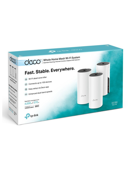 TP-Link Deco M4(3-pack) Doble banda (2,4 GHz / 5 GHz) Wi-Fi 5 (802.11ac) Blanco 2 Interno