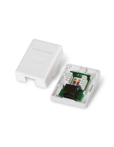AISENS A139-0301 caja de conexiones de red Cat6 Blanco
