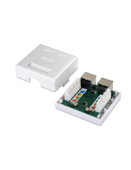 AISENS A139-0304 caja de conexiones de red Cat6 Blanco