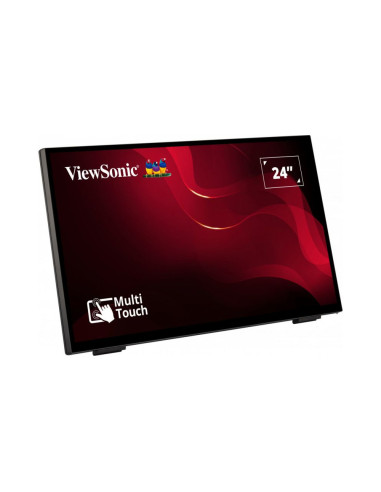 Viewsonic TD2465 pantalla de señalización Panel plano interactivo 61 cm (24") LED 250 cd / m² Full HD Negro Pantalla táctil