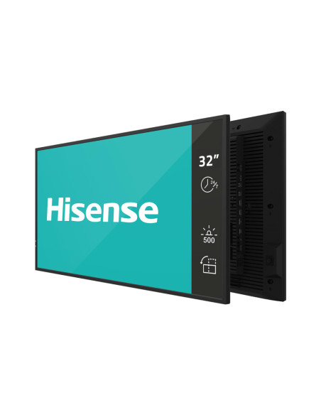Hisense 32” Full HD IPS Digital Signage Display - 24/7 Operation Pizarra de caballete digital 81,3 cm (32") Wifi 500 cd / m² Neg