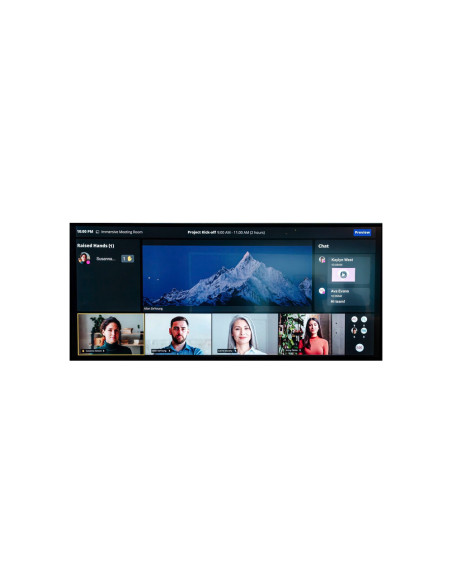 MAXHUB UW105NA pantalla de señalización Pantalla plana para señalización digital 2,67 m (105") LCD Wifi 5K Ultra HD Negro