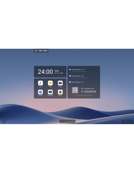 MAXHUB C9850 pizarra blanca interactiva 2,49 m (98") 3840 x 2160 Pixeles Pantalla táctil Negro