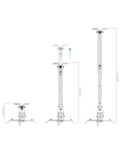 TooQ PJ2012T-W montaje para projector Techo Blanco 2