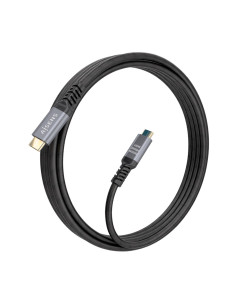 AISENS Cable USB 3.2 Gen2x2 Aluminio 20Gbps 8K@30Hz 5A 100W E-Mark, Tipo USB-C/M-USB-C/M, Negro, 3.0m 2