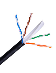 AISENS A135-0263 cable de red Negro 100 m Cat6 U/UTP (UTP)