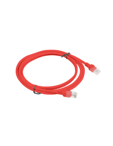 Lanberg PCU6-10CC-0200-R cable de red Rojo 2 m Cat6 U/UTP (UTP)