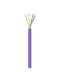 AISENS Cable de Red RJ45 LSZH Cat.6 UTP Rigido AWG23 CCA (Aleacion), Violeta, 100M 2