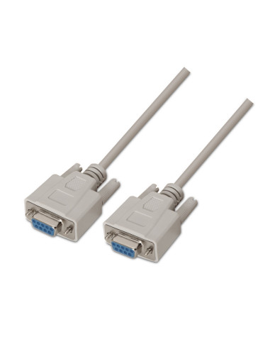 AISENS A112-0066 cable de serie Beige 1,8 m DB9