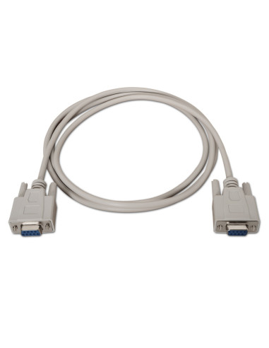 AISENS A112-0066 cable de serie Beige 1,8 m DB9