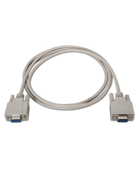 AISENS A112-0066 cable de serie Beige 1,8 m DB9