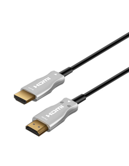 AISENS Cable HDMI V2.0 AOC Premium alta velocidad / HEC 4k@60hz 18Gbps, A/M-A/M, Negro, 30 m