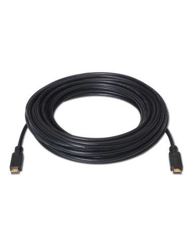AISENS Cable HDMI V2.0 Premium alta velocidad / HEC 4k@60Hz 18Gbps con repetidor, A/M-A/M, Negro, 15 m