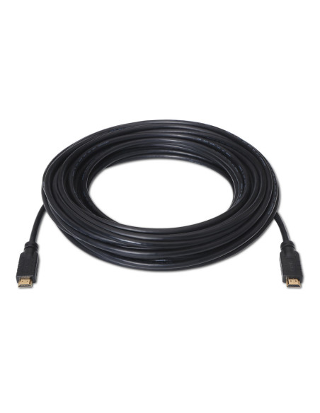 AISENS Cable HDMI V2.0 Premium alta velocidad / HEC 4k@60Hz 18Gbps con repetidor, A/M-A/M, Negro, 15 m