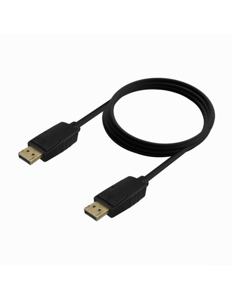 AISENS Cable DISPLAYPORT V1.2 CCS 4K@60Hz, DP/M-DP/M, Negro, 1.5m