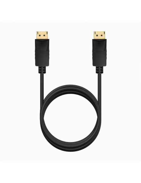 AISENS Cable DISPLAYPORT V1.2 CCS 4K@60Hz, DP/M-DP/M, Negro, 1.5m