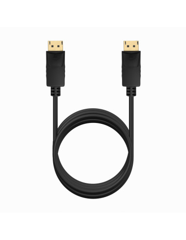 AISENS Cable DISPLAYPORT V1.2 CCS 4K@60Hz, DP/M-DP/M, Negro, 2.0m
