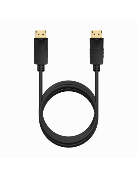 AISENS Cable DISPLAYPORT V1.2 CCS 4K@60Hz, DP/M-DP/M, Negro, 2.0m