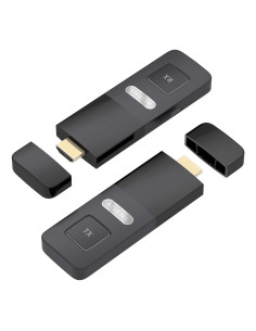AISENS ASWL-H2K30M001-BK extensor audio/video Transmisor y receptor de señales AV