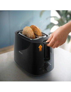 Philips Daily Collection HD2581/90 Tostadora: 2 rebanadas, ranura ancha, negro 2