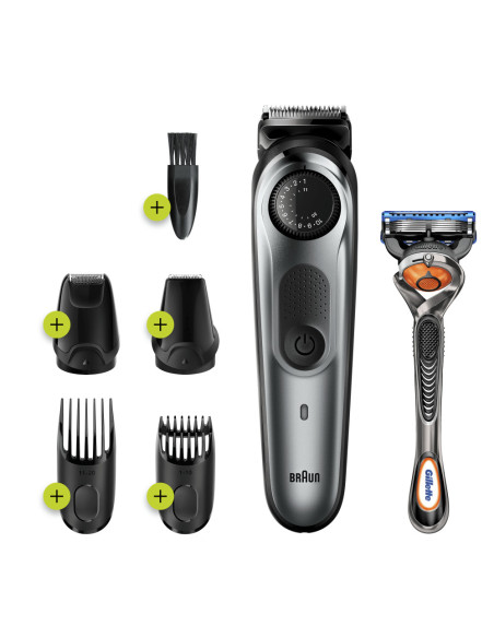 Braun BeardTrimmer BT7220 AC/Batería 39 2 cm Negro, Gris