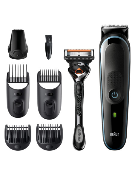 Braun All-in-one MGK5345 depiladora para la barba Batería 2,1 cm Negro, Azul