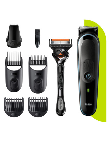 Braun All-in-one MGK5345 depiladora para la barba Batería 2,1 cm Negro, Azul