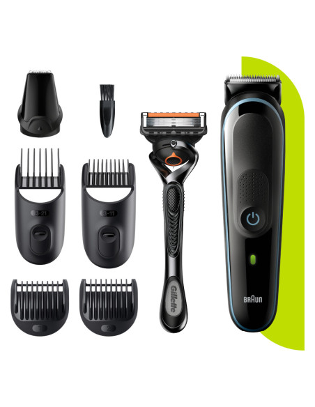 Braun All-in-one MGK5345 depiladora para la barba Batería 2,1 cm Negro, Azul