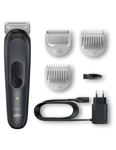 Braun Series 3 BG3350 afeitadora corporal Negro, Gris