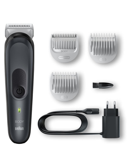 Braun Series 3 BG3350 afeitadora corporal Negro, Gris