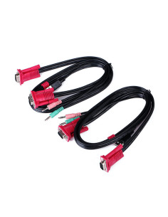 AISENS A111-0064 interruptor KVM Montaje en rack Negro 2