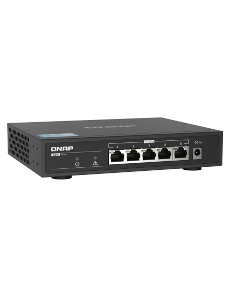 QNAP QSW-1105-5T switch No administrado Gigabit Ethernet (10/100/1000) Negro