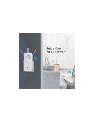 TP-Link AC1750 Wi-Fi Repetidor de red Blanco 10, 100, 1000 Mbit/s