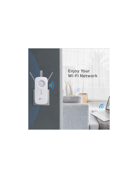 TP-Link AC1750 Wi-Fi Repetidor de red Blanco 10, 100, 1000 Mbit/s